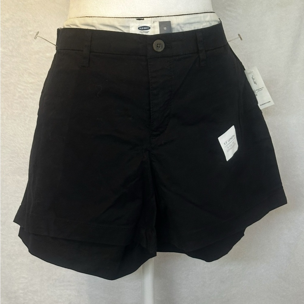 #1426 Old Navy Black Lightweight Casual Shorts Sz 12
